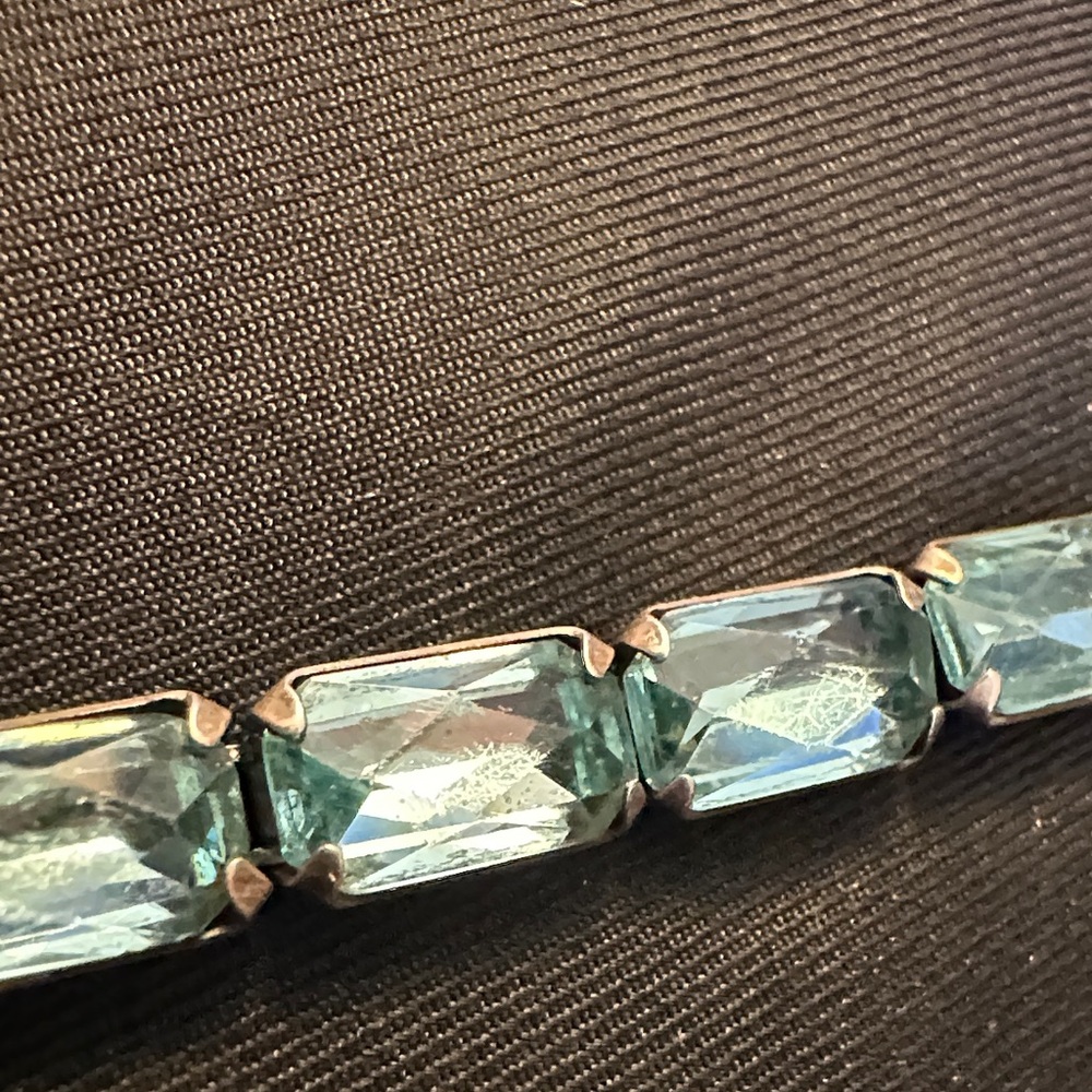 Solid 925 Sterling Silver Emerald Cut Aquamarine … - image 6